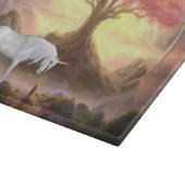 Dekoratives Glassschneidebrett 38 cm x 28 cm Schneidebrett (Ecke)