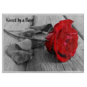 Dekoratives Glassschneidebrett 38 cm x 28 cm Schneidebrett (Vorderseite)