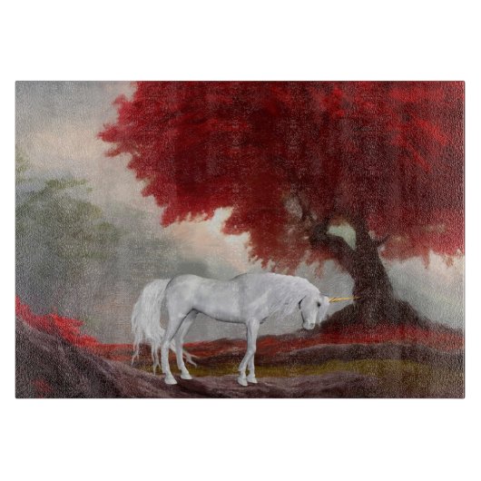 Dekoratives Glassschneidebrett 38 cm x 28 cm Schneidebrett (Vorderseite)