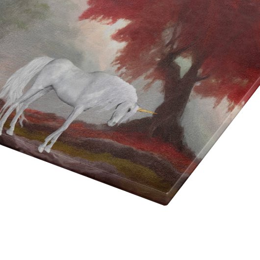 Dekoratives Glassschneidebrett 38 cm x 28 cm Schneidebrett (Ecke)