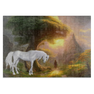 Dekoratives Glassschneidebrett 38 cm x 28 cm Schneidebrett