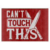 Dekoratives Glassschneidebrett 38 cm x 28 cm Schneidebrett (Vorderseite)