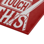 Dekoratives Glassschneidebrett 38 cm x 28 cm Schneidebrett (Ecke)