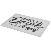 Dekoratives Glassschneidebrett 38 cm x 28 cm Schneidebrett (Ecke)