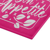 Dekoratives Glassschneidebrett 38 cm x 28 cm Schneidebrett (Ecke)