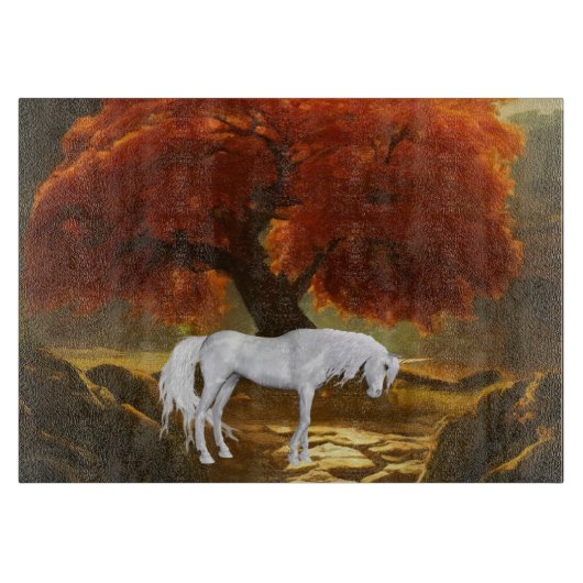 Dekoratives Glassschneidebrett 38 cm x 28 cm Schneidebrett (Vorderseite)