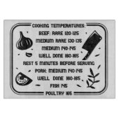 Dekoratives Glassschneidebrett 38 cm x 28 cm Schneidebrett (Vorderseite)