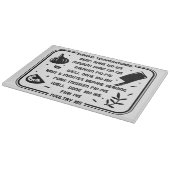 Dekoratives Glassschneidebrett 38 cm x 28 cm Schneidebrett (Ecke)