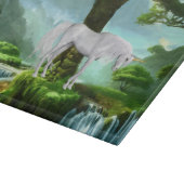 Dekoratives Glassschneidebrett 38 cm x 28 cm Schneidebrett (Ecke)