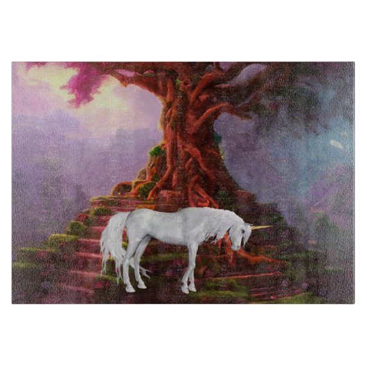 Dekoratives Glassschneidebrett 38 cm x 28 cm Schneidebrett (Vorderseite)