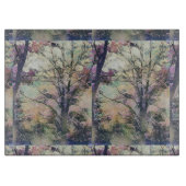 Dekoratives Glassschneidebrett 38 cm x 28 cm Schneidebrett (Vorderseite)