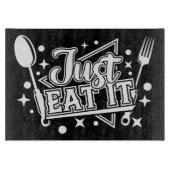 Dekoratives Glassschneidebrett 38 cm x 28 cm Schneidebrett (Vorderseite)