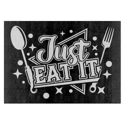 Dekoratives Glassschneidebrett 38 cm x 28 cm Schneidebrett (Vorderseite)