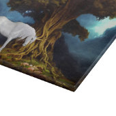 Dekoratives Glassschneidebrett 38 cm x 28 cm Schneidebrett (Ecke)