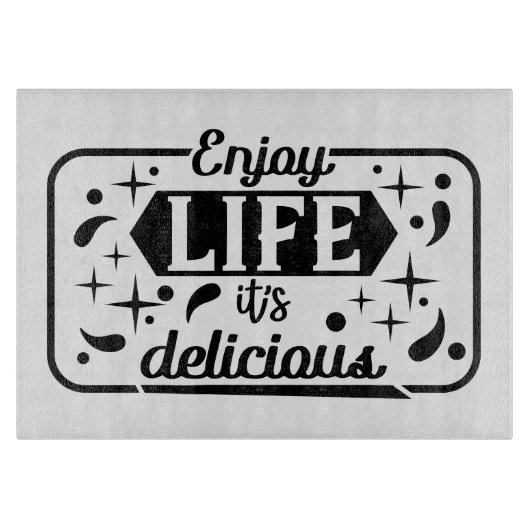 Dekoratives Glassschneidebrett 38 cm x 28 cm Schneidebrett (Vorderseite)