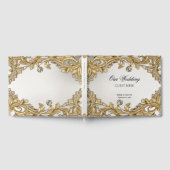 Dekoratives Gold Gästebuch (Voll)