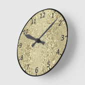 Dekoratives Gold Runde Wanduhr (Winkel)