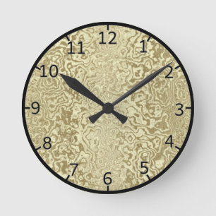 Dekoratives Gold Runde Wanduhr