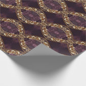 Dekoratives goldenes Blumenverpackungspapier Geschenkpapier (Ecke)
