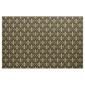 Dekoratives goldenes Fleur-de-Lis-Muster Stoff (Fat Quarter (45,7 x 55,9 cm))