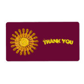 Dekoratives goldenes Sonnensymbol (Vorne)