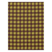 Dekoratives goldenes Sonnensymbol Tischdecke (Vorderseite)