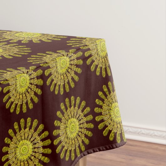 Dekoratives goldenes Sonnensymbol Tischdecke (Beispiel)