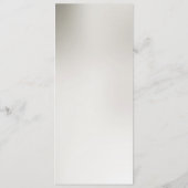 Dekoratives GoldWedding Menu Menükarte (Rückseite)