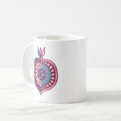 Dekoratives Granatapfelfrucht Kaffeetasse (Vorderseite Links)