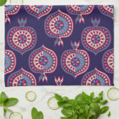 Dekoratives Granatmuster Geschirrtuch (Gefaltet)