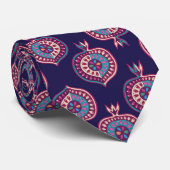 Dekoratives Granatmuster Krawatte (Gerollt)