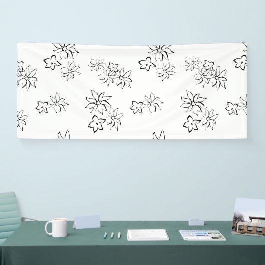 Dekoratives, grau gefärbtes Banner (Messe)