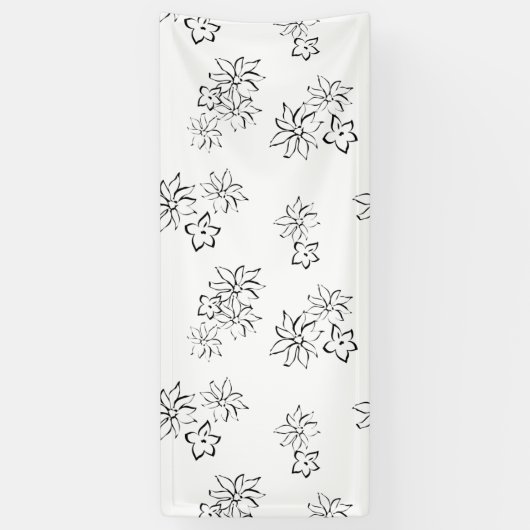 Dekoratives, grau gefärbtes Banner (Vertikal)