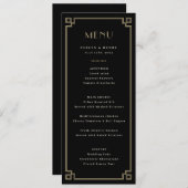 Dekoratives Grenz-Menü Menükarte (Vorne/Hinten)