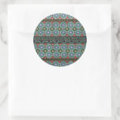 Dekoratives Grenzdesign ( Owen Jones ) Runder Aufkleber (Tasche)