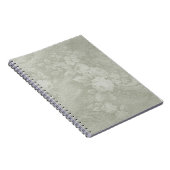 Dekoratives Grün-Blütenpapier Notizblock (Rechte Seite)