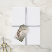 Dekoratives Halbmondrahmen-Geschenkanhänger Geschenkanhänger (Mit Garn)