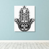 Dekoratives Hamsa Design 6 Leinwanddruck (Insitu (Holzboden))