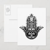 Dekoratives Hamsa Design Postkarte (Vorne/Hinten)