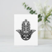 Dekoratives Hamsa Design Postkarte (Stehend Vorderseite)