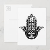 Dekoratives Hamsa Design Postkarte (Vorne/Hinten)