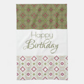 Dekoratives Happy Geburtstag Küchentuch (Vertikal)