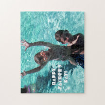 Dekoratives Happy Vatertag Familie Foto