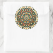 Dekoratives, helles Mandala Runder Aufkleber (Tasche)