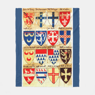 Dekoratives Heraldik-Muster Fleecedecke