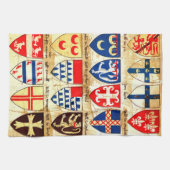 Dekoratives Heraldik-Muster Handtuch (Horizontal)