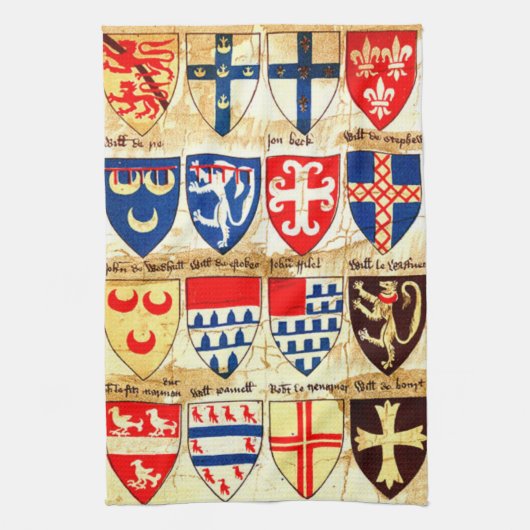 Dekoratives Heraldik-Muster Handtuch (Vertikal)