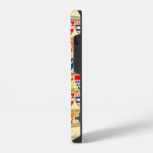 Dekoratives Heraldik-Muster iPhone Hülle (Linke Seite)