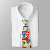 Dekoratives Heraldik-Muster-Tie Krawatte (Gebunden)