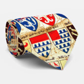 Dekoratives Heraldik-Muster-Tie Krawatte (Gerollt)